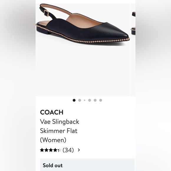 EUC Coach leather sling back flats size 8 - Picture 2 of 13